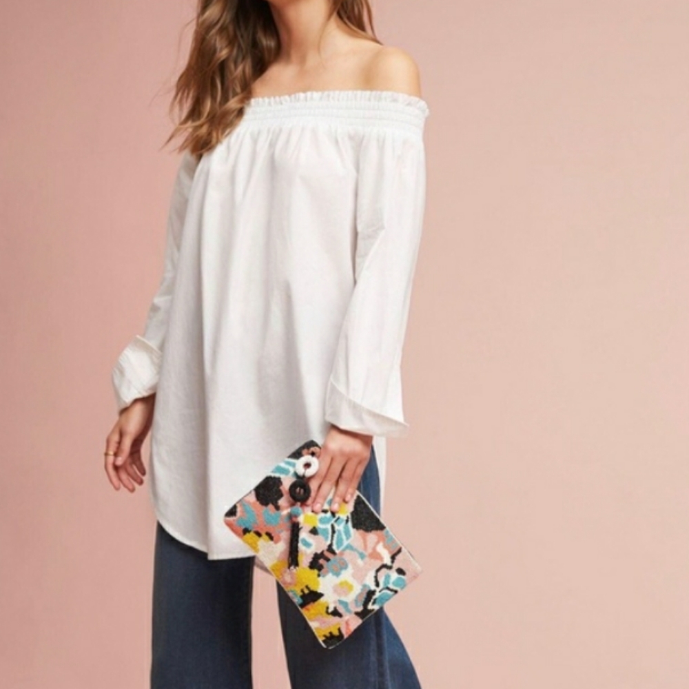 ANTHROPOLOGIE Maeve Off the Shoulder Tunic
